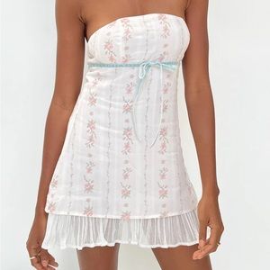 Princess Polly Odette Mini Dress in Pink Multi Size 4